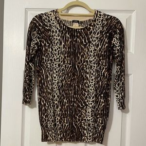 J Crew Leopard Print Sweater